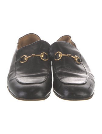 Gucci Horsebit Accent Leather Loafers