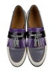 Gucci Leather Colorblock Pattern Loafers