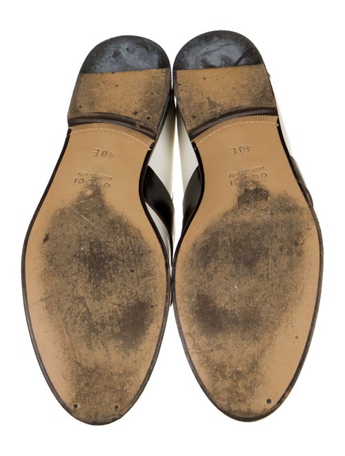 Gucci Leather Colorblock Pattern Loafers