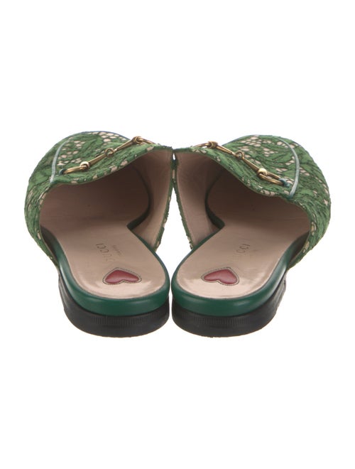 Gucci Horsebit Accent Lace Mules