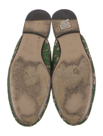 Gucci Horsebit Accent Lace Mules
