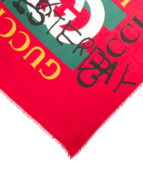 Gucci Tomorrow Is Yesterday Printed Scarf
