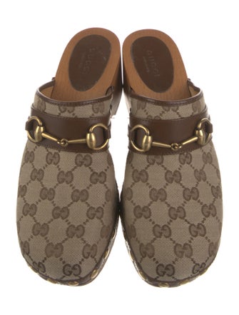 Gucci GG Canvas Canvas Mules