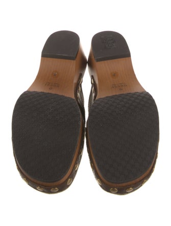 Gucci GG Canvas Canvas Mules