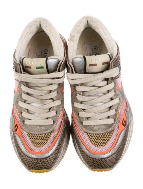 Gucci Mesh Printed Athletic Sneakers