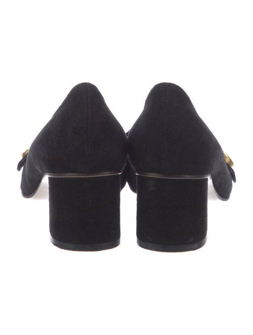 Gucci Double G Logo Suede Pumps