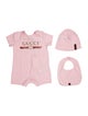 Gucci infant girls' pink and red top