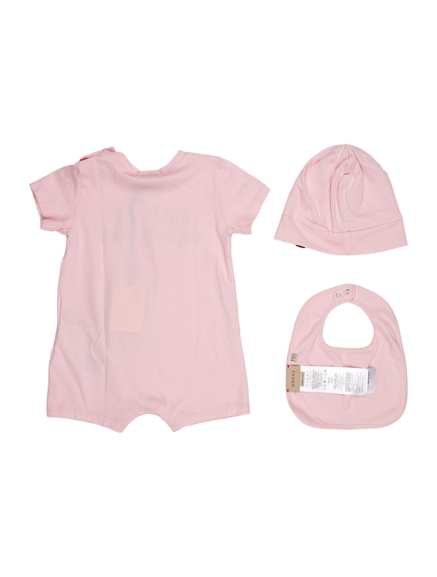 Gucci infant girls' pink and red top