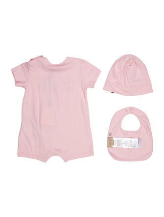 Gucci infant girls' pink and red top