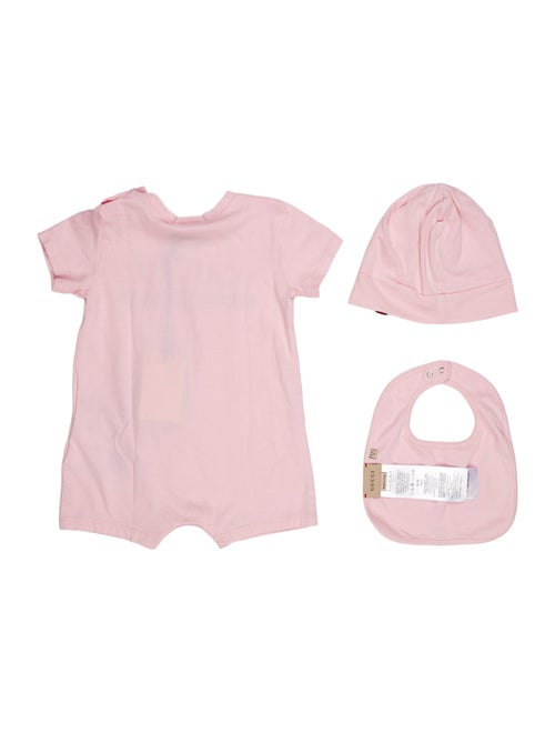 Gucci infant girls' pink and red top