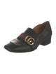 Gucci Web Accent Leather Pumps