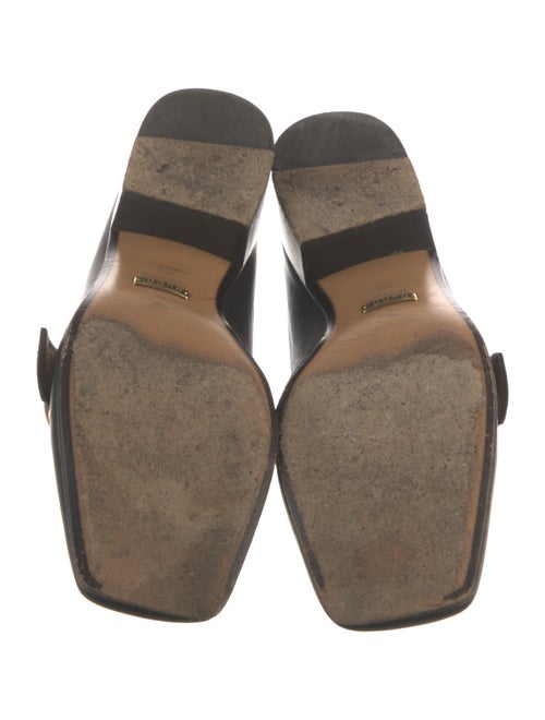 Gucci Web Accent Leather Pumps