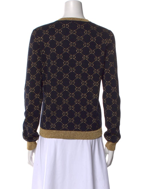 Gucci Printed V-Neck Sweater