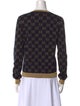 Gucci Printed V-Neck Sweater