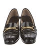 Gucci Horsebit Accent Leather Pumps