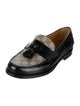 Gucci GG Supreme Tassel Accents Dress Loafers