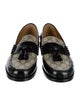 Gucci GG Supreme Tassel Accents Dress Loafers