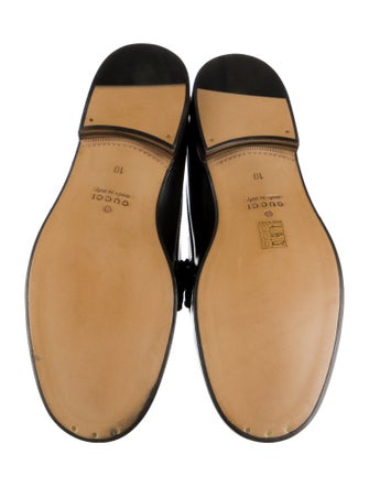 Gucci GG Supreme Tassel Accents Dress Loafers