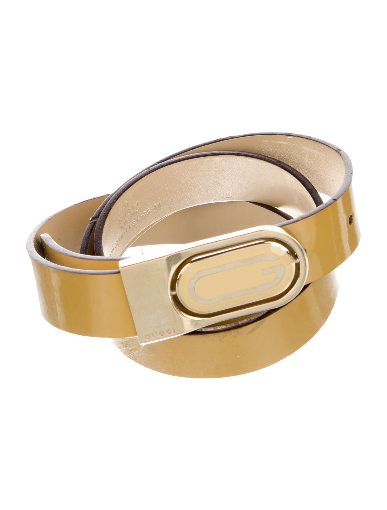 Gucci Skinny Patent Leather Waist Belt