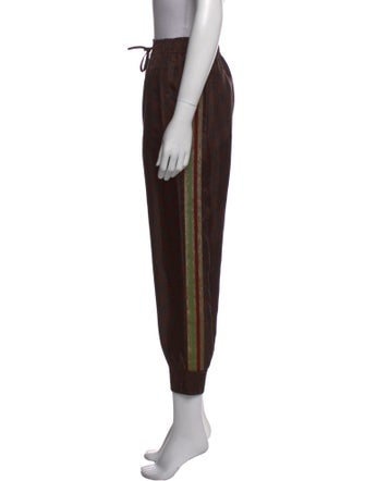 Gucci Silk Grosgrain Trim Sweatpants