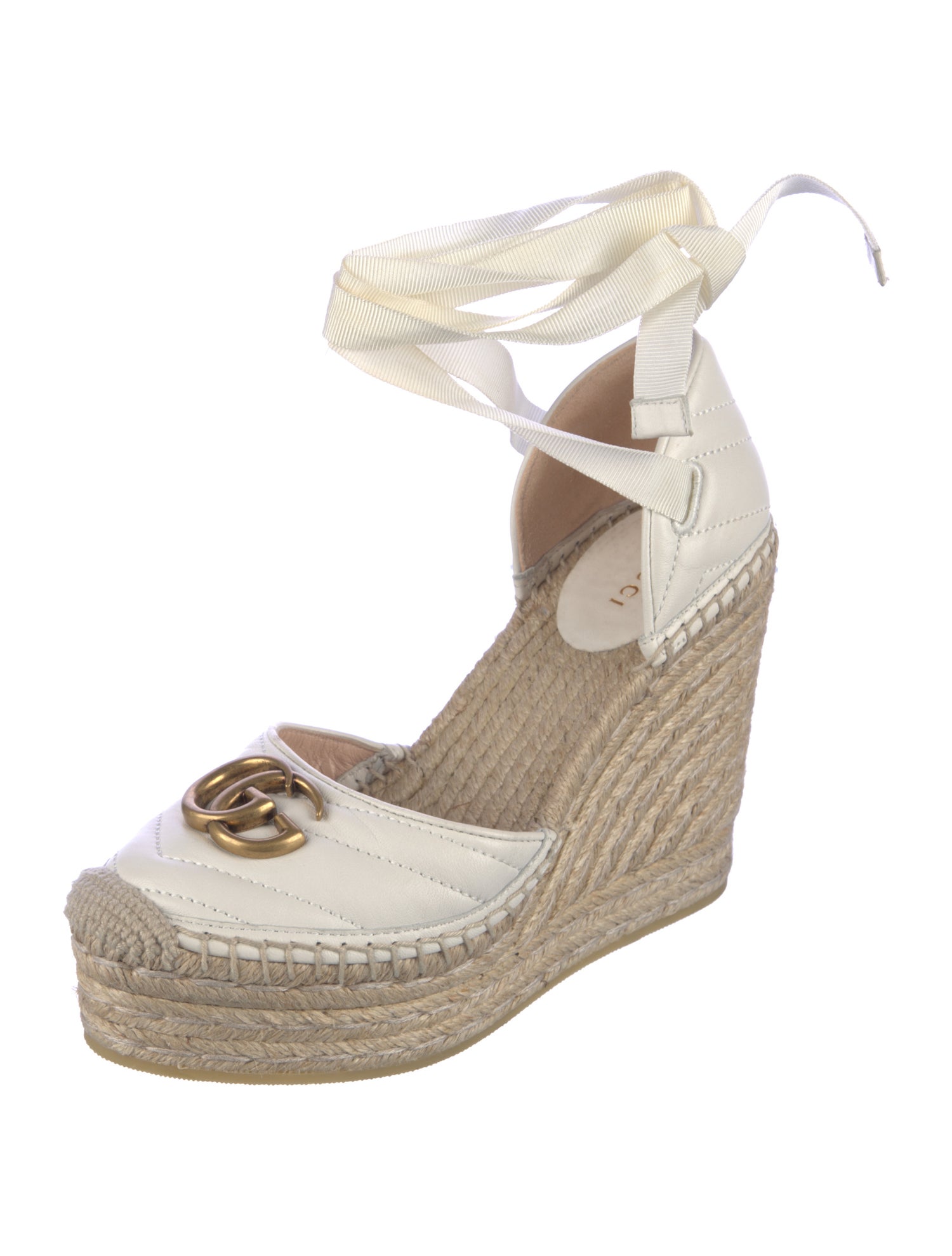 Gucci Double G Logo Leather Pumps