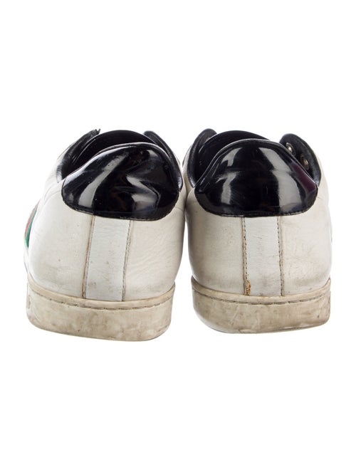 Gucci Web Accent Leather Sneakers