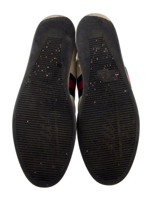 Gucci Web Accent Leather Sneakers