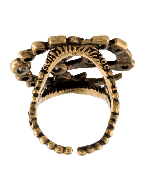 Gucci Crystal GG Marmont Ring