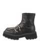 Gucci Dionysus Accent Leather Combat Boots