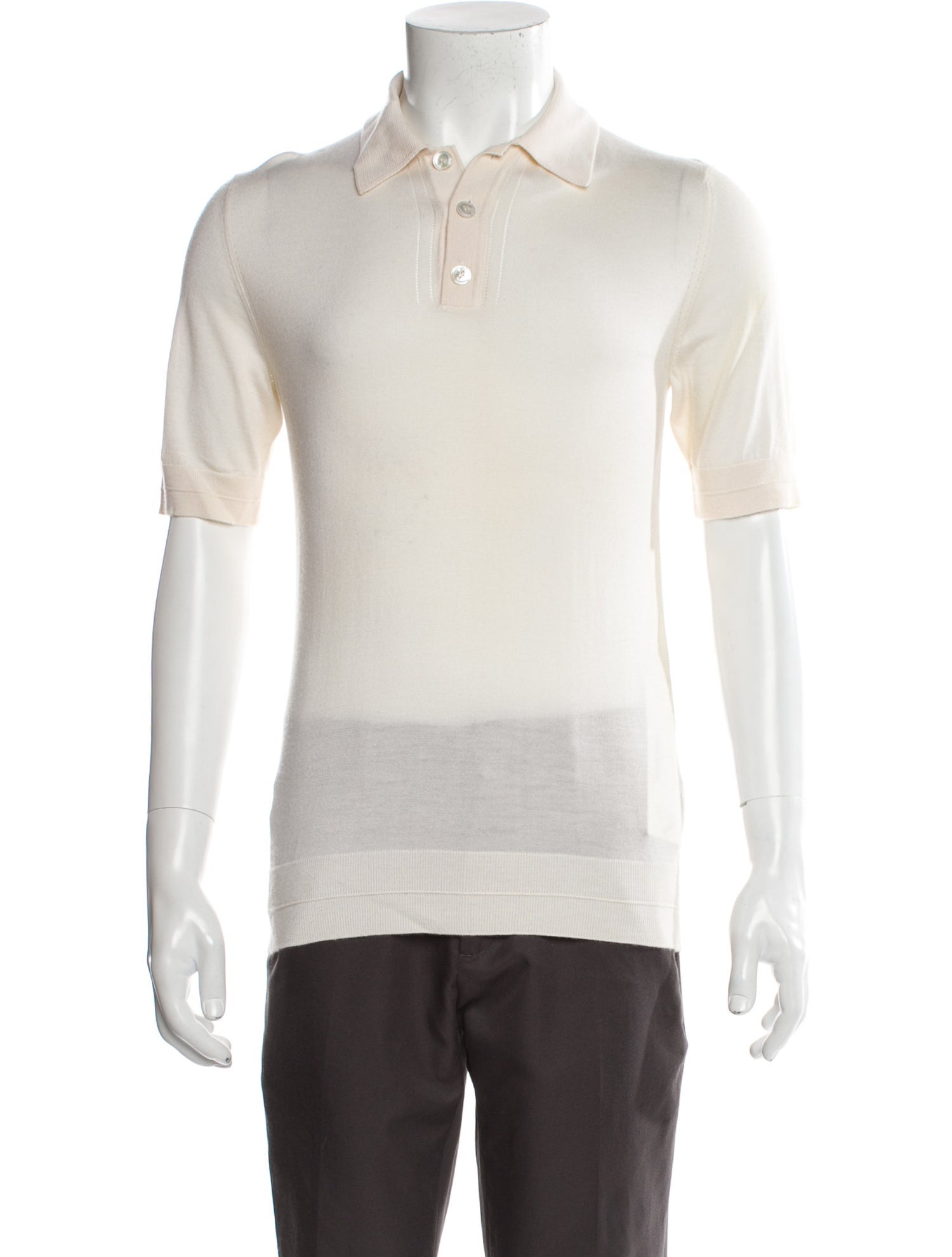 Gucci Cashmere Crew Neck Polo Shirt