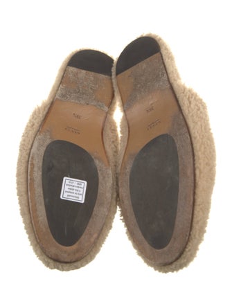 Gucci Shearling Printed Mules