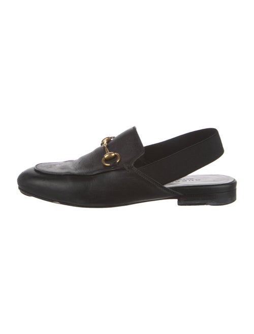 Gucci 1955 Horsebit Accent Leather Slingback Flats