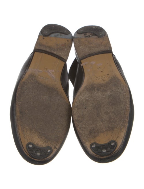 Gucci 1955 Horsebit Accent Leather Slingback Flats