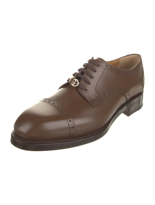 Gucci Interlocking G Logo Leather Brogues