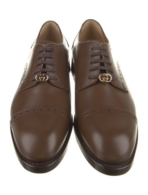 Gucci Interlocking G Logo Leather Brogues