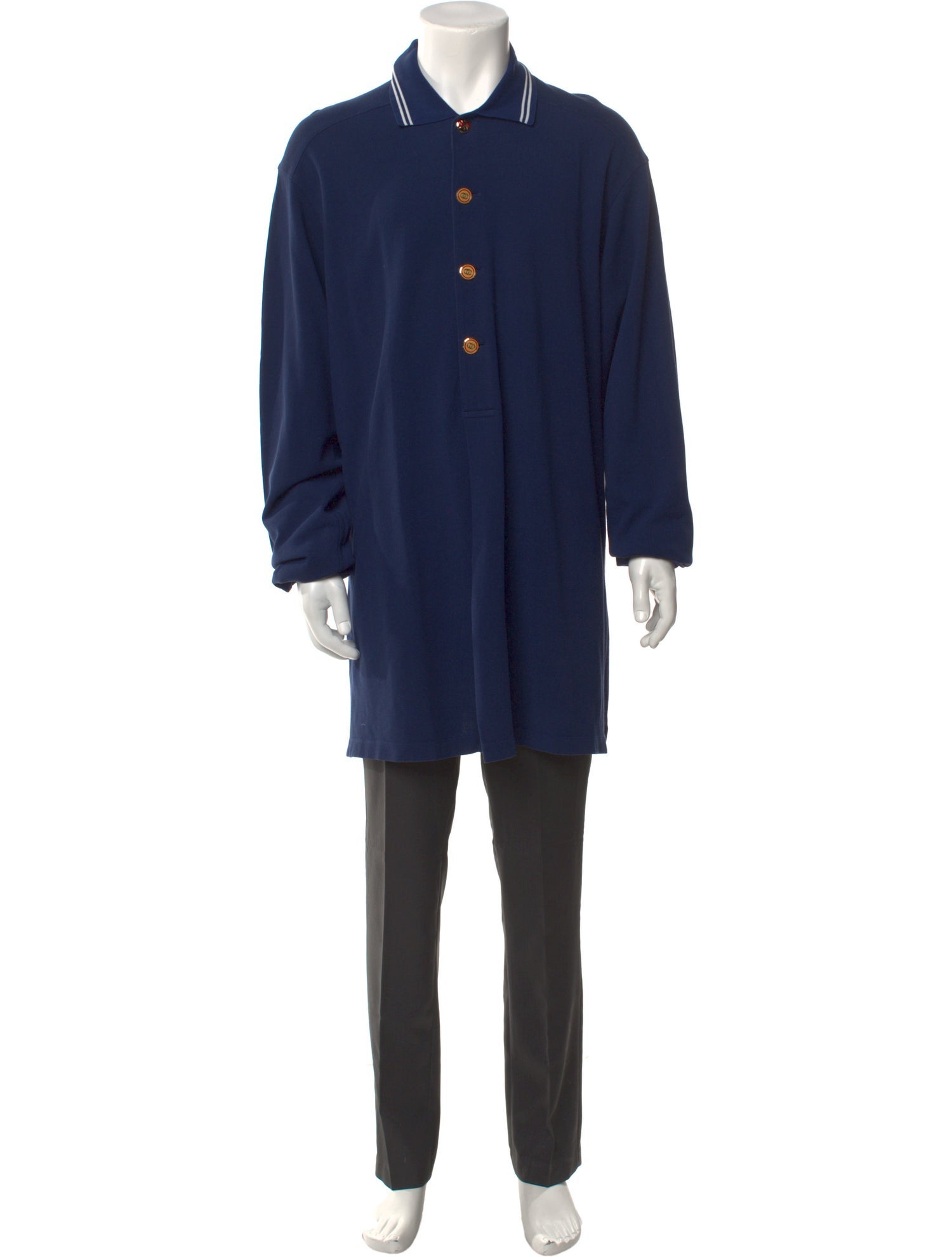 Gucci Interlocking G Logo Collar Polo Shirt