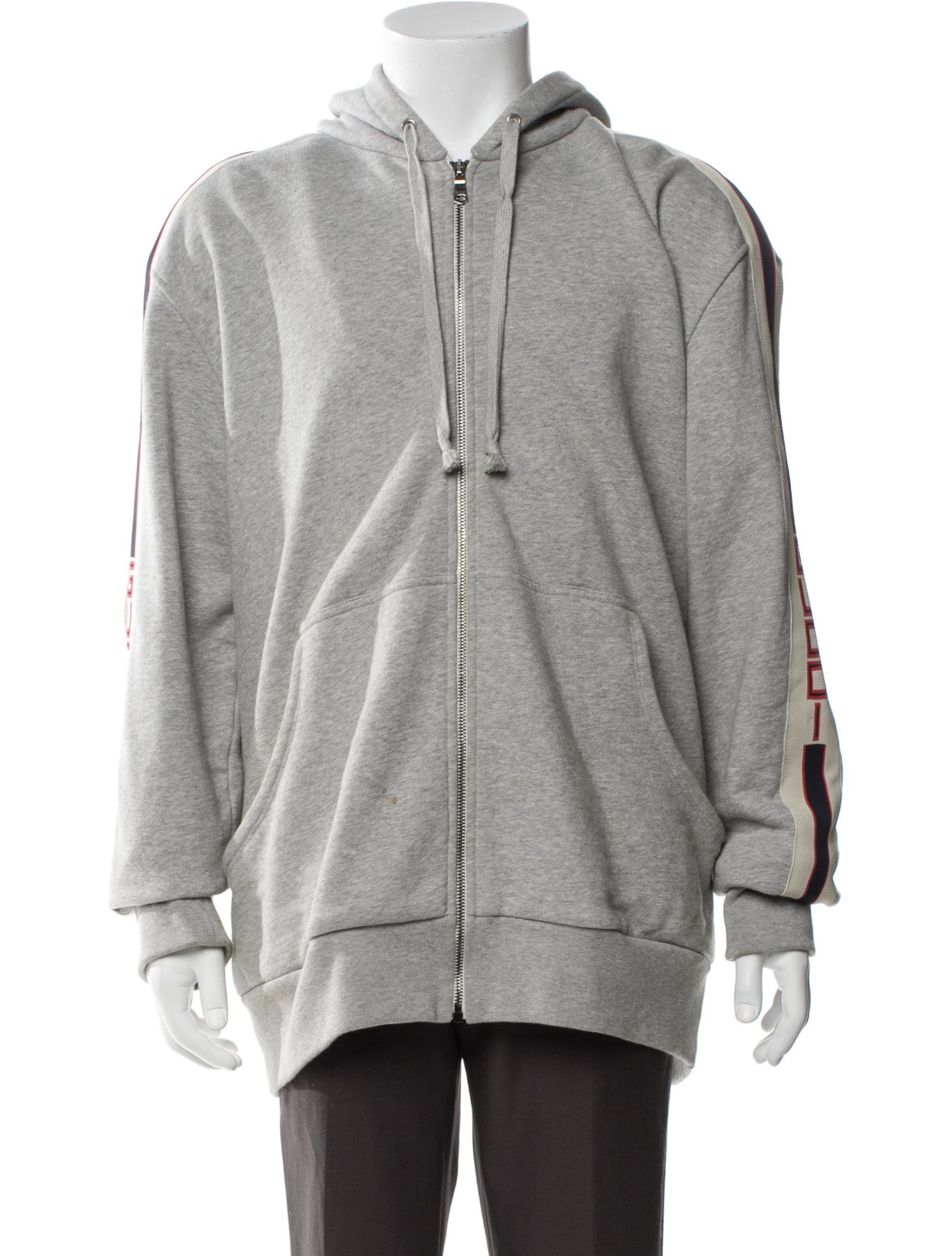 Gucci Web Accent Striped Hoodie