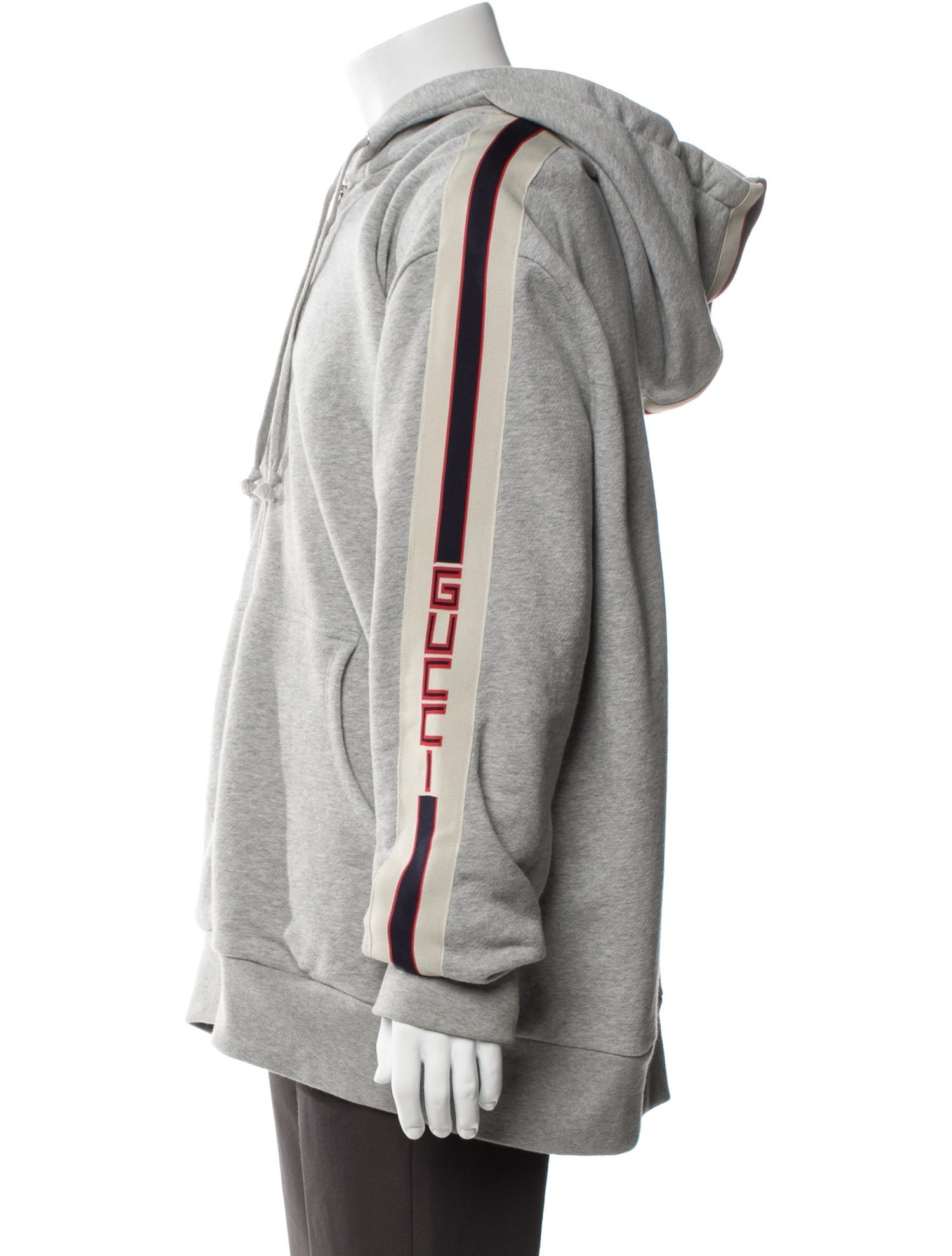 Gucci Web Accent Striped Hoodie