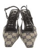 Gucci GG Canvas Canvas Slingback Pumps