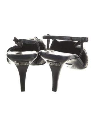 Gucci GG Canvas Canvas Slingback Pumps