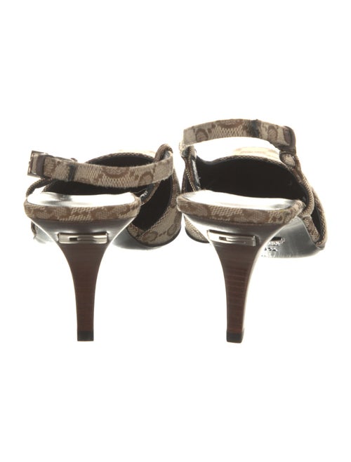 Gucci GG Canvas Canvas Slingback Pumps