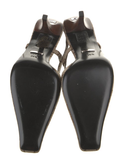 Gucci GG Canvas Canvas Slingback Pumps