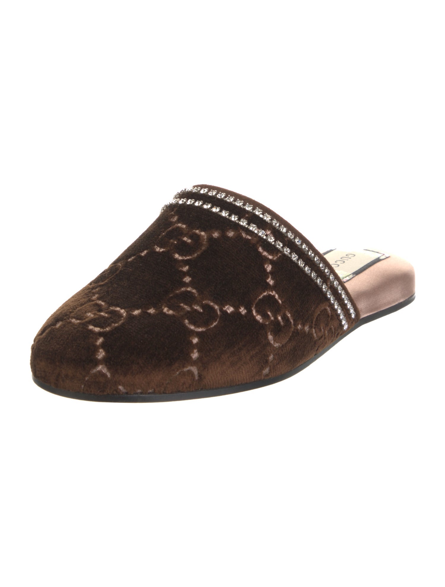 Gucci GG Logo Velvet Mules