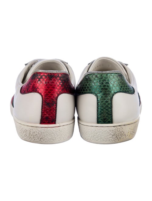 Gucci Web Accent Leather Sneakers