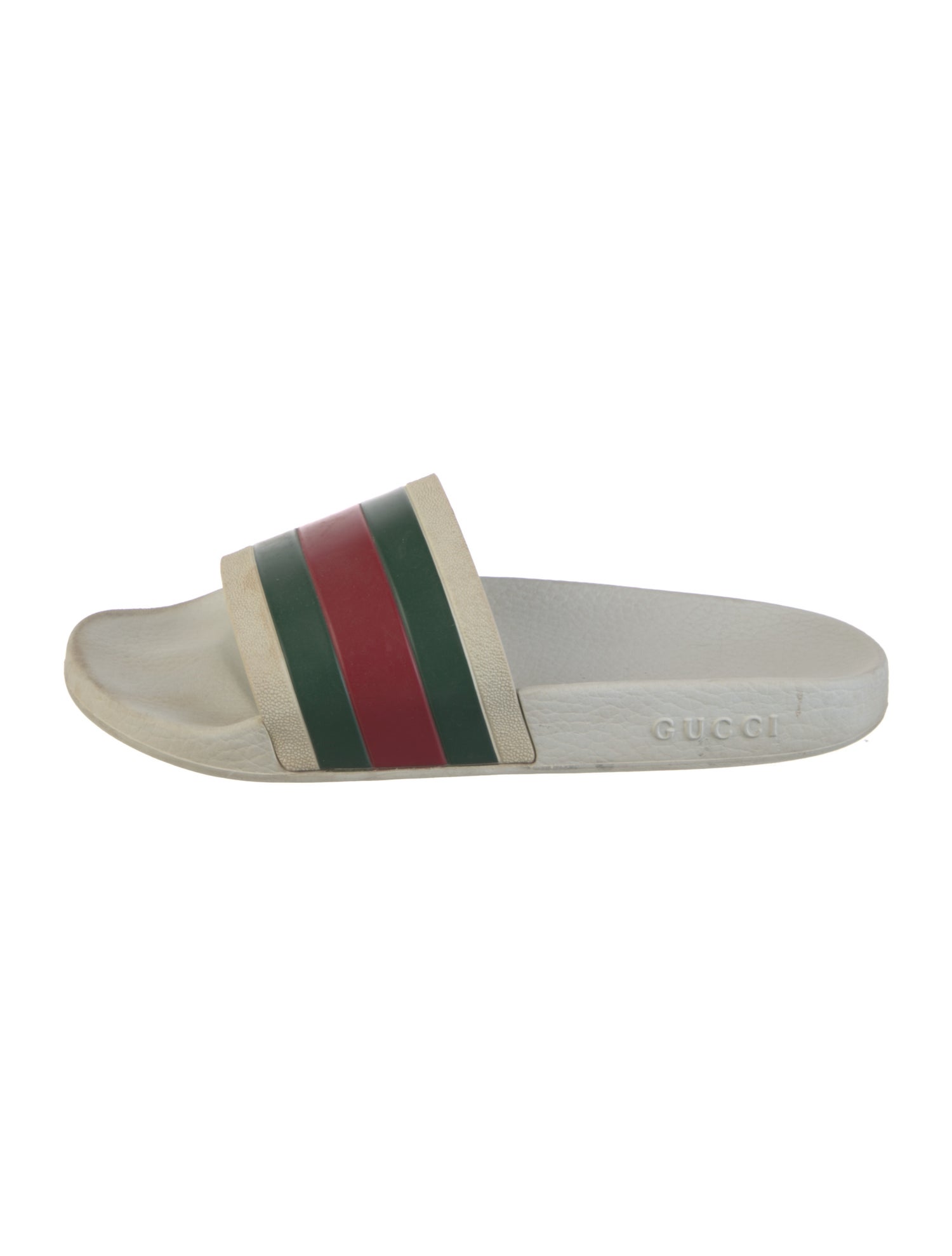 Gucci Web Accent Rubber Slides