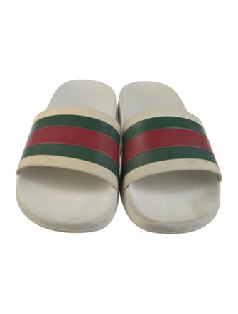 Gucci Web Accent Rubber Slides