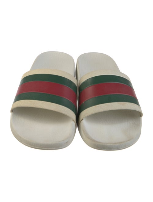Gucci Web Accent Rubber Slides