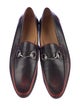 Gucci Web Accent Leather Dress Loafers