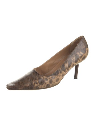 Gucci Snakeskin Animal Print Pumps