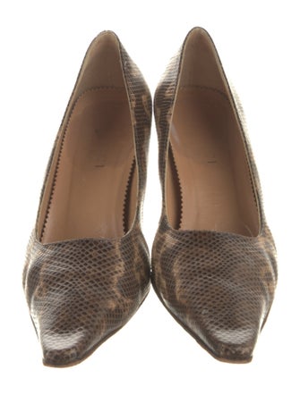 Gucci Snakeskin Animal Print Pumps